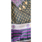 Vintage Bottega Veneta Silk Scarf Green Purple Jewelry Print