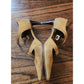 Vintage Y2K Bottega Veneta Shoes Mustard Yellow Suede Heels Dual Strap Buckle D'Orsay Pumps / 7.5