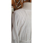 Antique 1910s White Lingerie Tea Dress Lawn Gown Crochet Lace Embroidery Drop Waist L