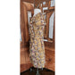 Vintage 1950s Day Dress Yellow Cotton Print Paisley Shirtdress Short Sleeve / M