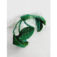 Vintage 50s Green Velvet Fascinator Mini Hat