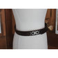Vintage 1990s Ferragamo Belt Brown Suede + Silver Gancini Concho Panels Size 32