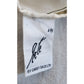 Vintage 1980s Erte Silk Scarf White Gold Art Deco Leopard Lady Letter L Femme Panthere