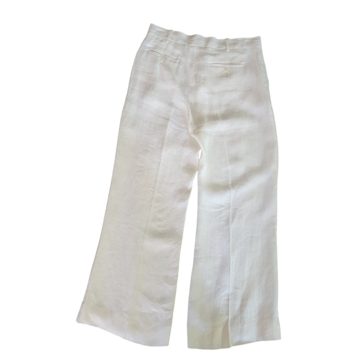Vintage 2000s Max Mara Weekend Linen Pants White Trousers / Medium