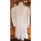 Vintage 80s Ceegee Sue Wong White Cotton Lace Dress Festival Boho Victorian Puff Sleeve