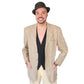 Vintage Mens Blazer Beige Linen Banana Republic 38R