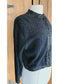 Vintage 50s Beaded Cardigan Black Angora Wool
