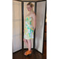 Vintage Y2K Pucci Strapless Cotton Print Dress Yellow Green Floral NWOT