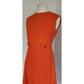 Vintage 60s Orange Dress Mod A Line Skirt / Medium