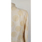Vintage 2000s Armani Collezioni Blazer Cream Gold Print Flax Silk Print / L