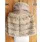 Vintage 50s Silver Mink Fur Wrap Stole by Hoffman-Morton