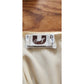 Vintage 1990s Gianfranco Ferre Cream Silk Wrap Blouse Black Cuffs Asymmetrical Top
