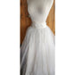 Vintage 50s White Tulle Petticoat Skirt High Waisted Bridal Wedding