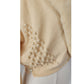 Vintage 50s Cardigan Cream Cashmere Sweater w/Blonde Mink