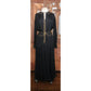 Vintage 1970s Geoffrey Beene Ensemble Maxi Skirt Boho Blouse Evening Set Black Gold