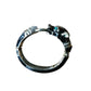 Vintage Black Panther Enamel Bracelet Art Deco Erte Style