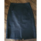 Vintage 80s Hugo Buscati Black Leather Pencil Skirt High Waisted Small