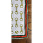 Vintage 1970s Gucci Scarf Cotton Print Horsebit Equestrian Pattern