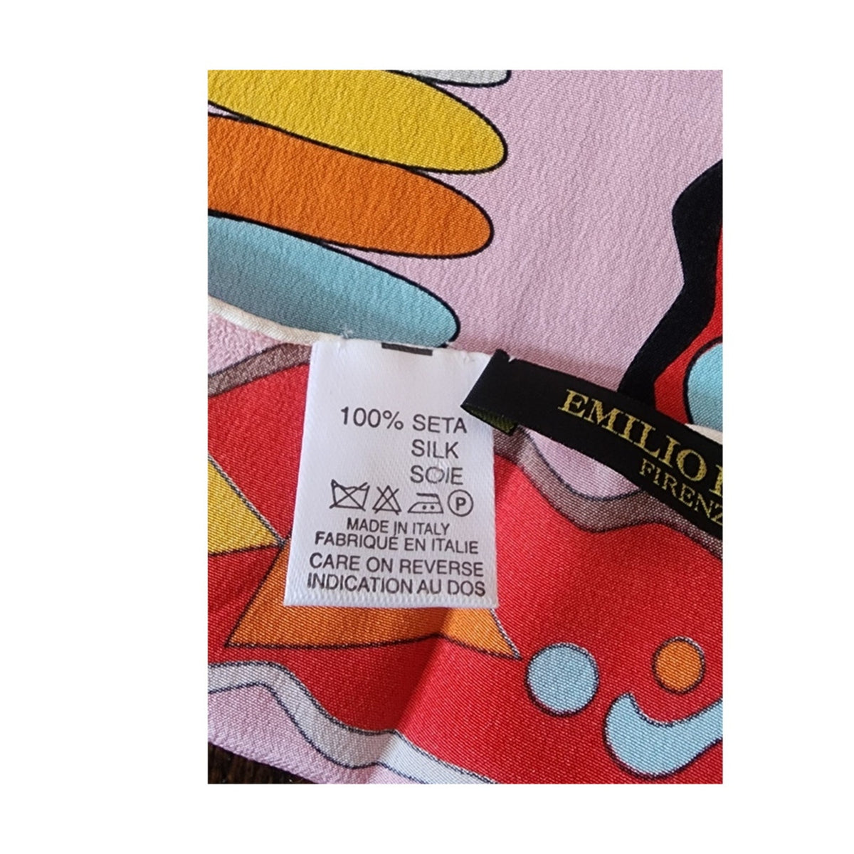 Vintage 1990s Pucci Scarf Silk Psychedelic Eye Print Occhi Oblong Boho