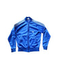 Vintage 1970s ADIDAS Track Suit Blue w/White Stripe Jacket + Pants / Medium