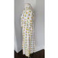 Vintage 60s Dress Set Gold Pocket Watch Clock Print