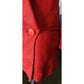 Vintage 80s Red Blazer Power Shoulders Jacket Michi Moon Sanyo