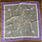 Vintage Bottega Veneta Silk Scarf Green Purple Jewelry Print