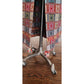 Vintage Folk Costume Apron Skirt Tapestry Weave Style Red Blue Patchwork