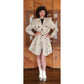 Vintage 80s Animal Print Jacket Short Trench Zebra Coat Baxis