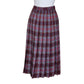 Vintage 70s PENDLETON Plaid Midi Skirt Pleated Wool Anderson Tartan Red