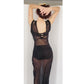 Vintage 1930s Black Sheer Slip Dress Negligee