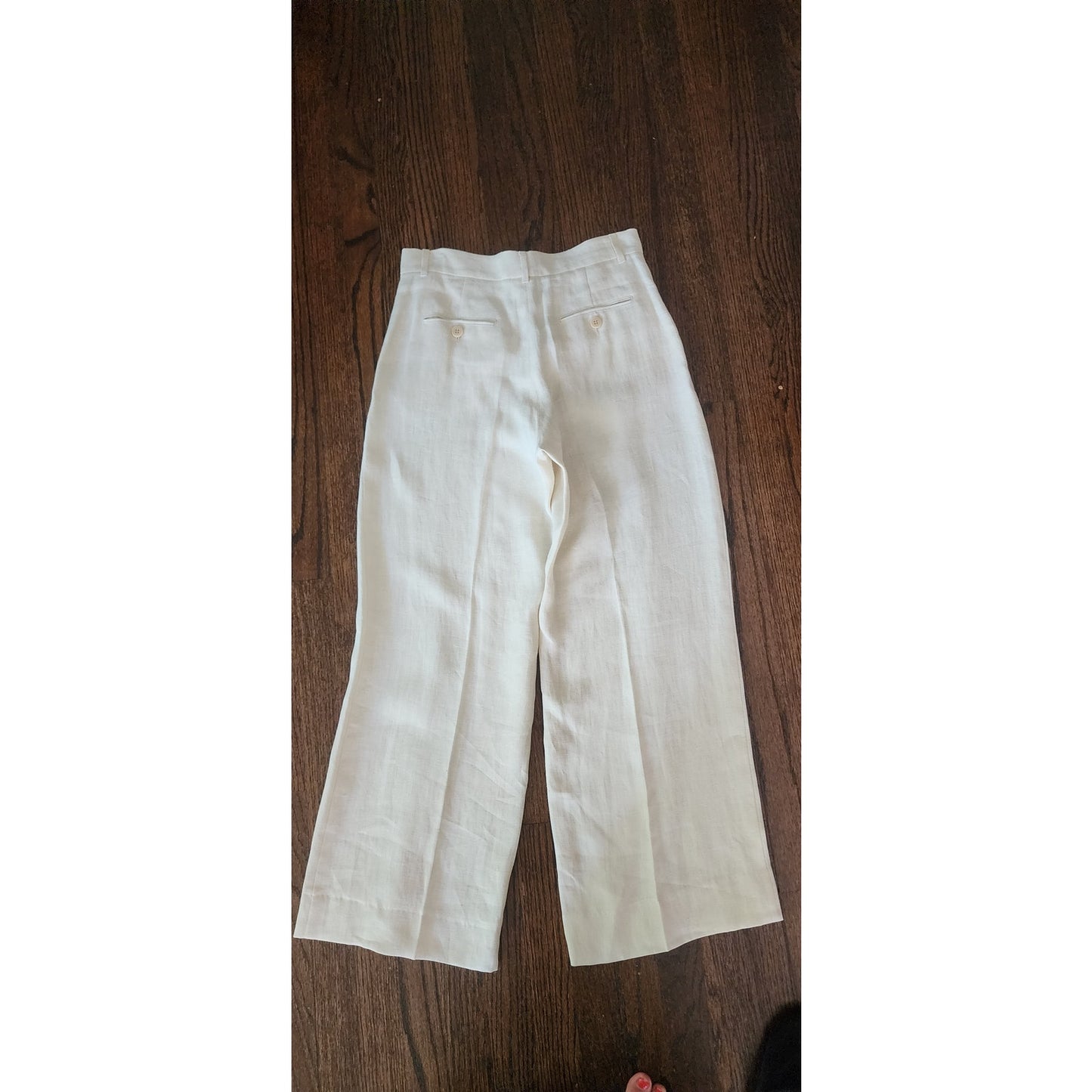 Vintage Y2K Max Mara Weekend Pants Cream Linen US Size 8