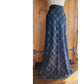Vintage 70s Long Skirt Green Wool Plaid Prestige of Boston