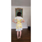 Vintage Y2K Emilio Pucci  Dress Short Sleeved Silkprint  Yellow Gray NWT