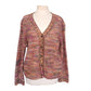 Vintage 80s MISSONI Cardigan Sweater Orange Brown Red Tones