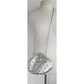 Vintage 1980s Silver Bag Crossbody Shoulder Purse Rhinestone Studs