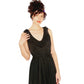 Vintage 2000s Etro Sun Dress Black Cotton w/ Asymmetrical Skirt Medium