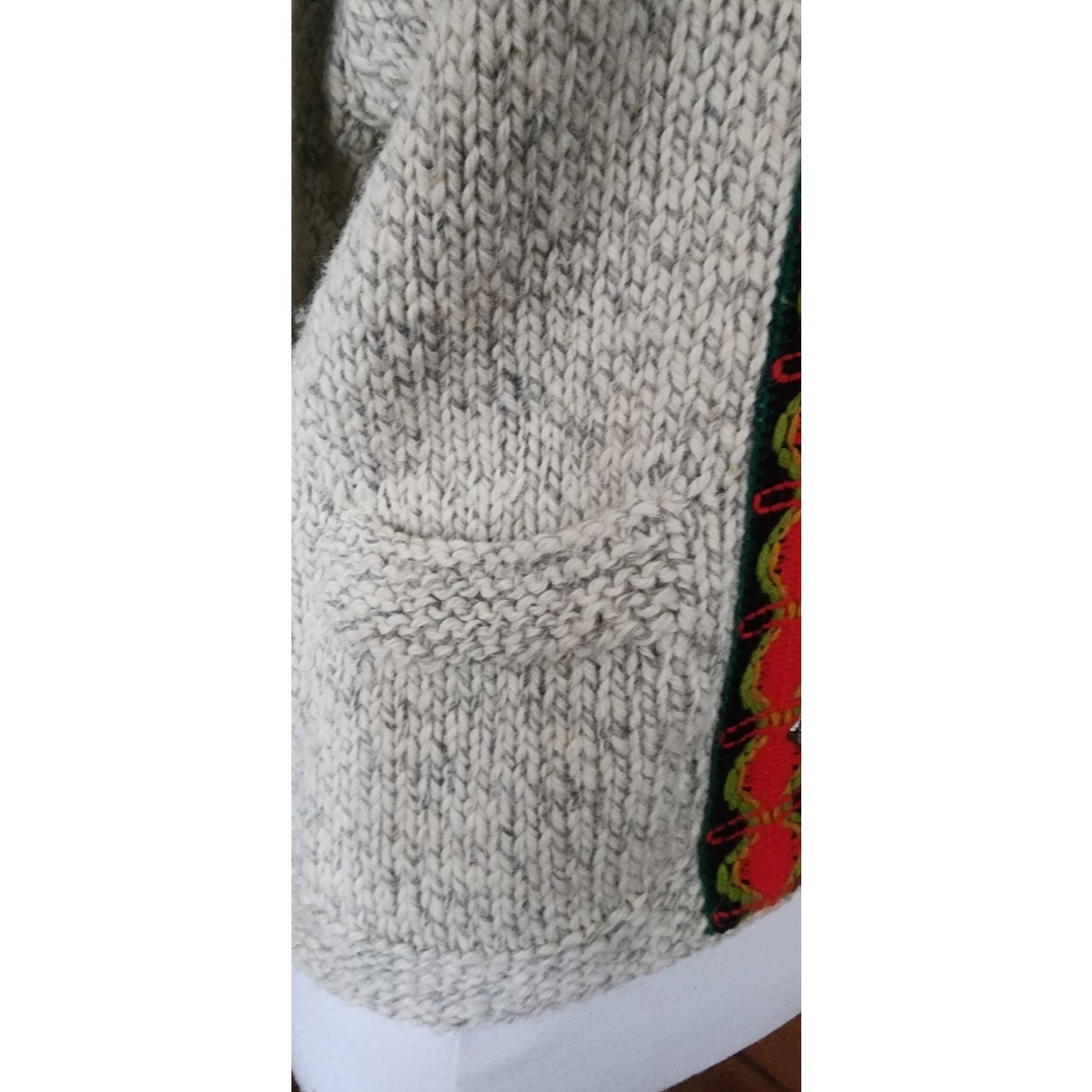 Vintage 1970s Brooks Brothers Cardigan Nordic Clasp Sweater Beige Wool Denmark Danish