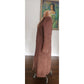 Vintage 1970s Shearling Coat Brown Suede Long Parka Double Breasted