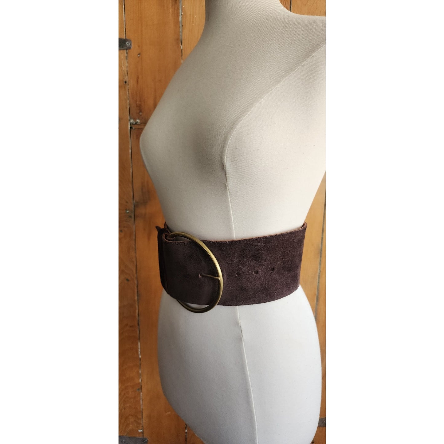 Miu Miu Wide Belt Brown Suede Size Small 2013