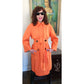 Vintage Y2K ESCADA Orange Trench Coat Double Breasted / M