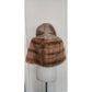Vintage 1950s Brown Mink Fur Wrap Shrug Stole Evening Jacket