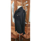Vintage 80s Karl Lagerfeld Blouse Black Silk Ruffled Front Poet Shirt Semi-Sheer
