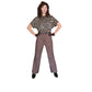 Vintage 1990s Sonia Rykiel Pants Brown Wool Tweed Flares Trousers Slacks Size 42