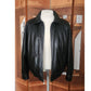 Vintage 1990s Perry Ellis Portfolio Jacket Leather Collared Full Zip Duckdown Liner XL