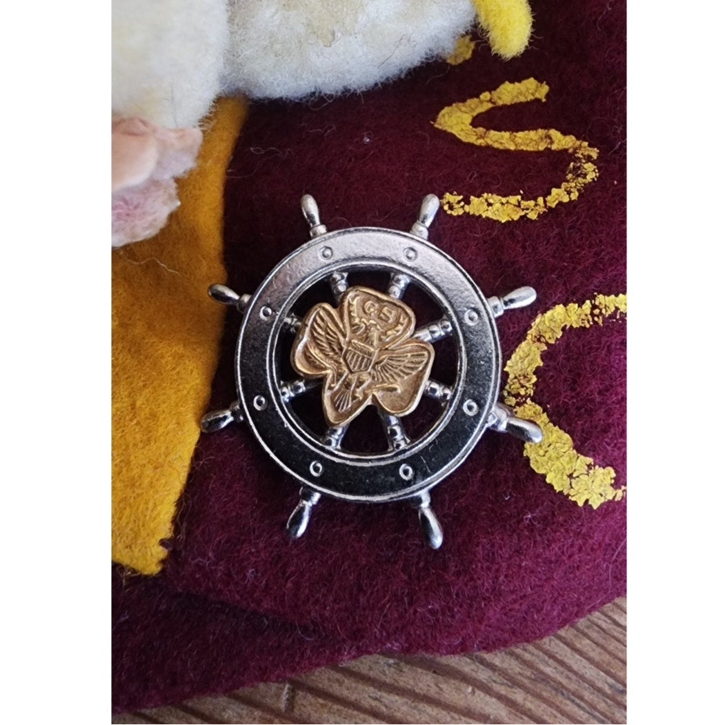 Vintage 1950s College Freshman Beanie "Dink" Cap Historical Pins