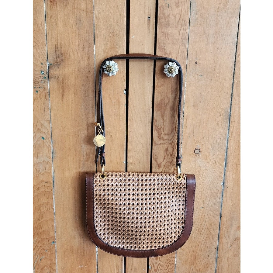 2011 Stella McCartney Alexa Bag Brown Vegan Woven Leather