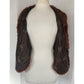 Vintage 40s Fur Wrap Stole Brown Russian Squirrel