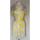 Vintage Y2K Emilio Pucci  Dress Short Sleeved Silkprint  Yellow Gray NWT
