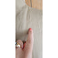 Vintage 90s Jil Sander Pant Suit Beige Ramie Nehru Jacket + Slacks